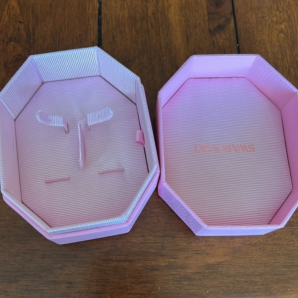Swarovski Pink Octagonal Jewelry Box